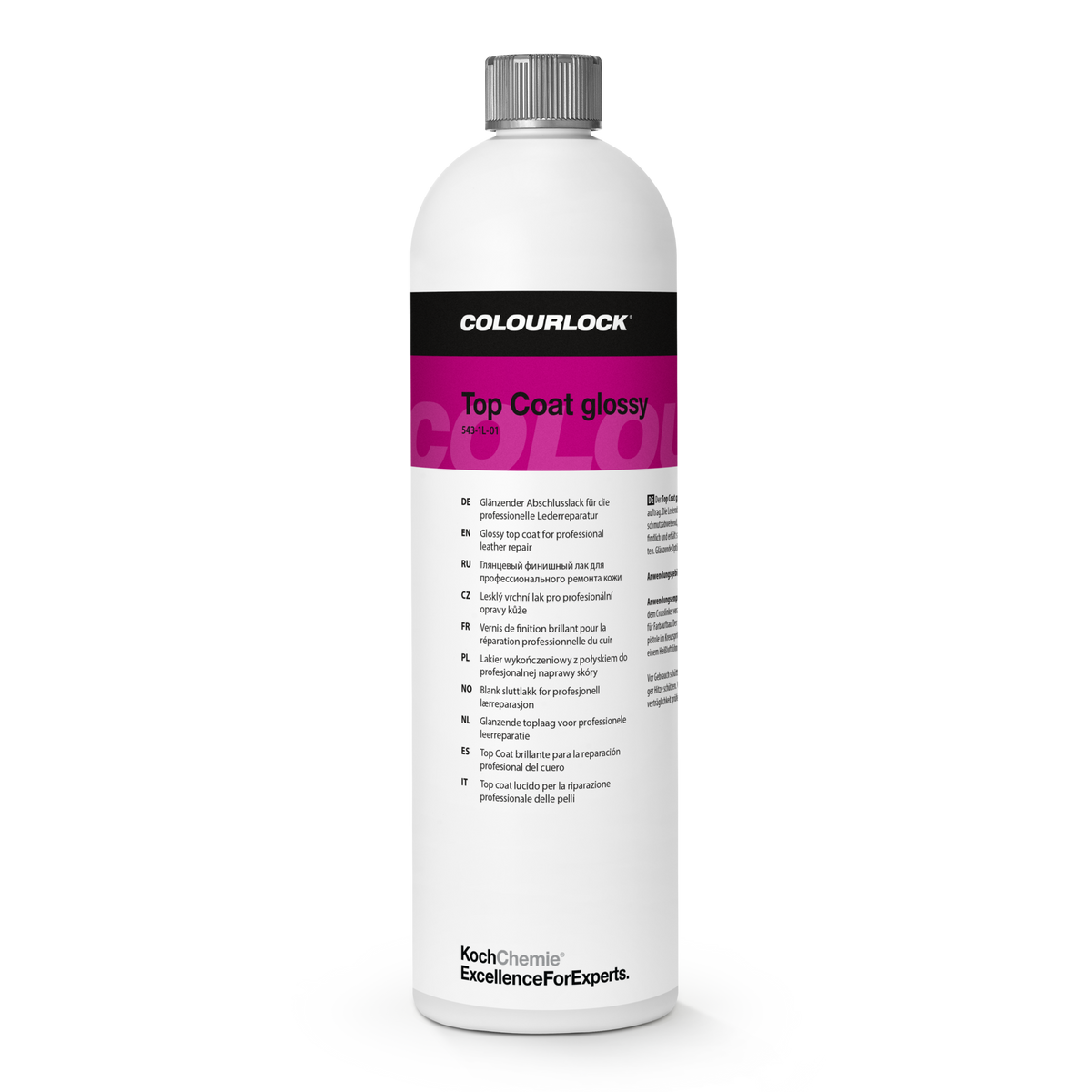 COLOURLOCK "Top Coat" (Glossy) Glänzender Abschlusslack für die professionelle Lederreparatur