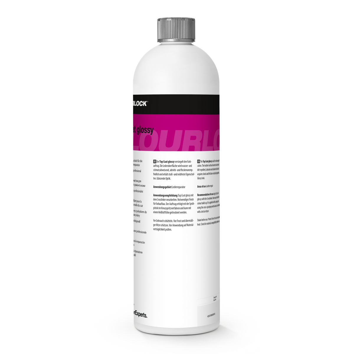 COLOURLOCK "Top Coat" (Glossy) Glänzender Abschlusslack für die professionelle Lederreparatur