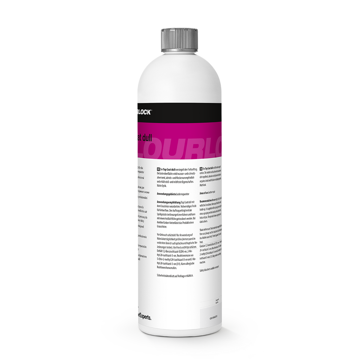 COLOURLOCK "Top Coat" (Dull) laca de acabado mate para la reparación profesional de cuero