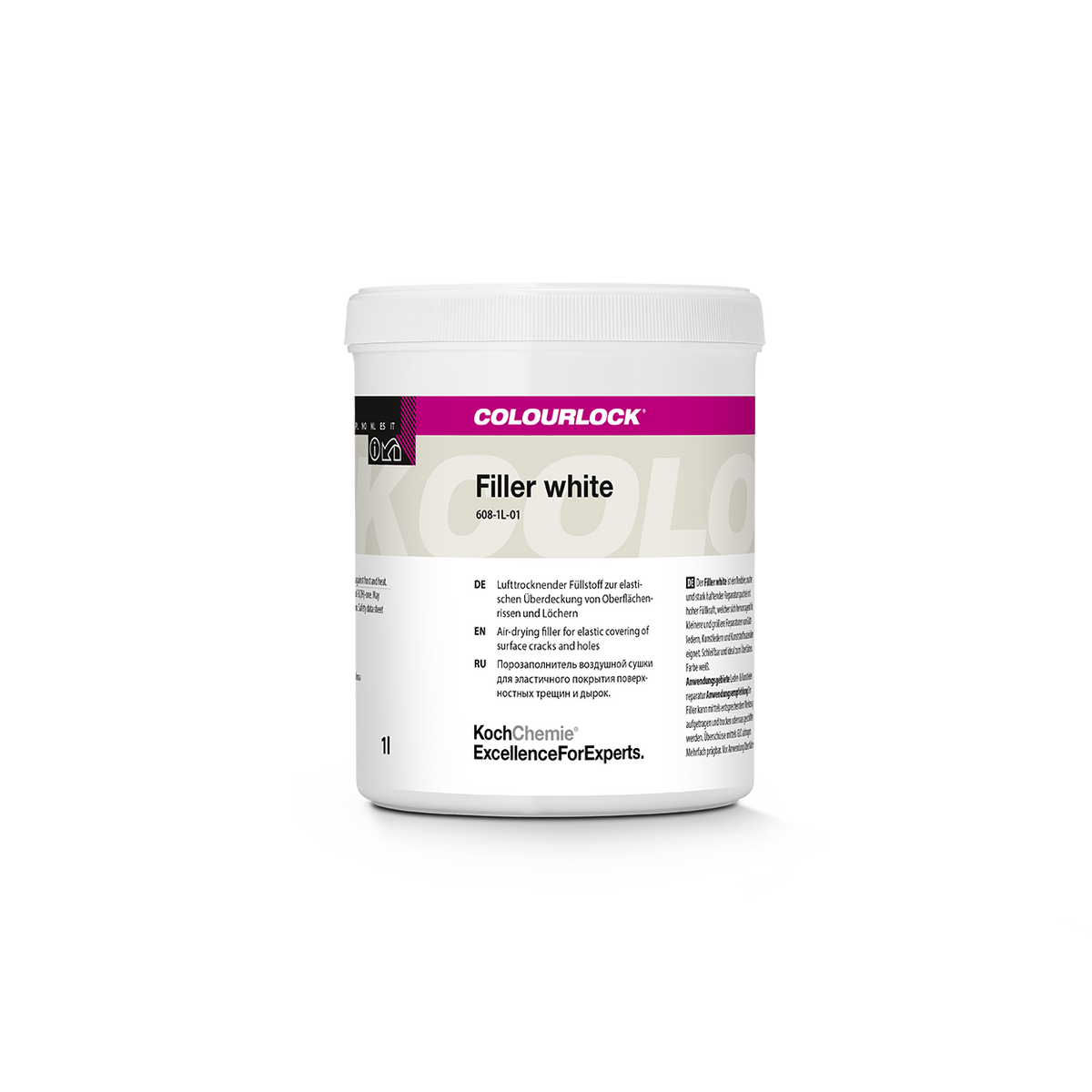 COLOURLOCK "Filler" (White) Relleno de secado al aire para cubrir de forma elástica grietas y agujeros superficiales