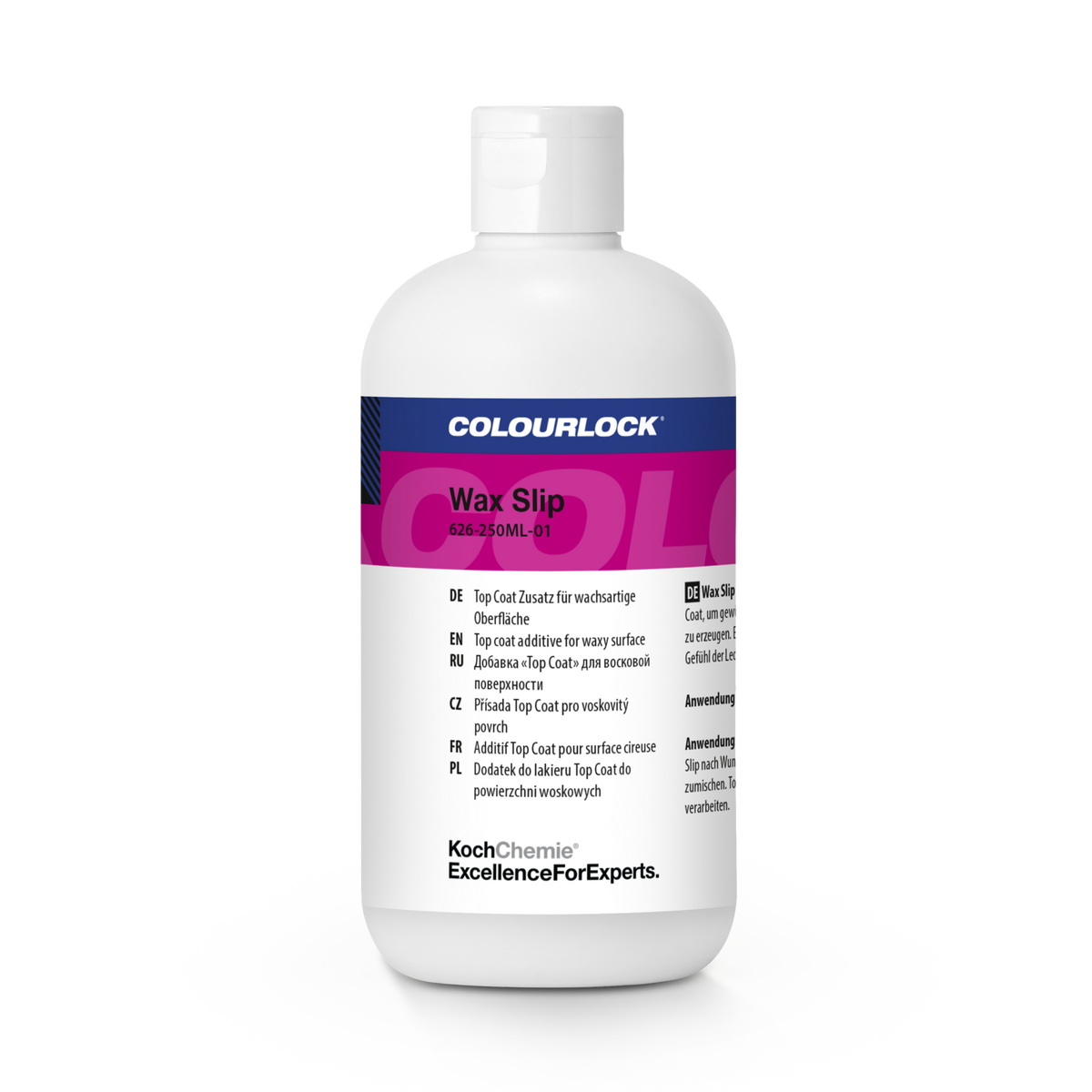 COLOURLOCK "Wax Slip" Top Coat Zusatz für wachsartige Oberflächen