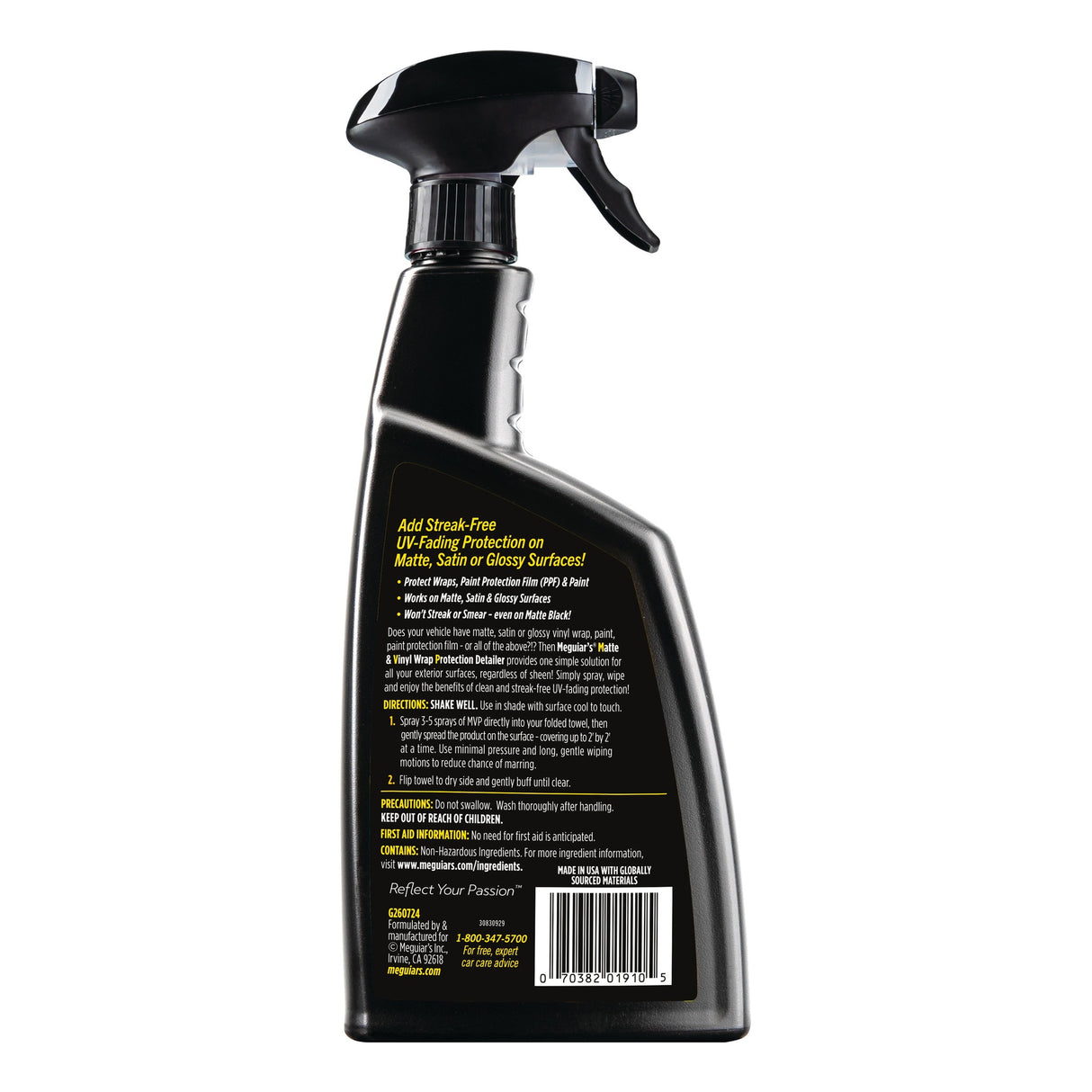 Meguiars MATTE AND VINYL Wrap Protection Folien-Pflegespray 24 oz (709 ml)