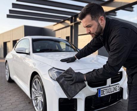 Detailing1 Hero: Mikrofasertuecher — Lack versiegeln und Beading (Desktop)