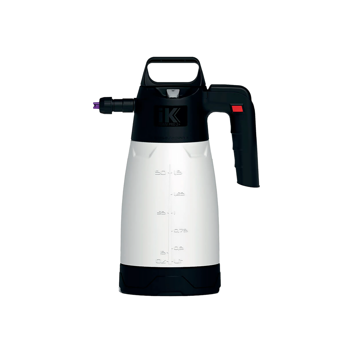 Pulverizador de espuma a presión "iK Foam" Pro 2+ (Plus) con válvula de compresor (codificación por color incluida)