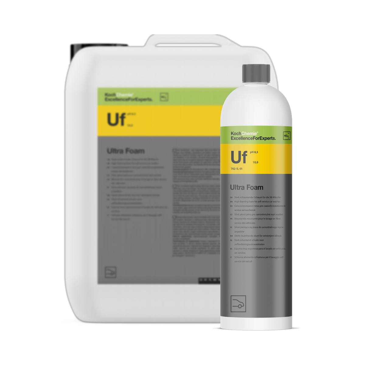 Koch-Chemie Ultra Foam Uf — Snow Foam pH 8,5 Sortiment 1L Flasche und 20L Kanister