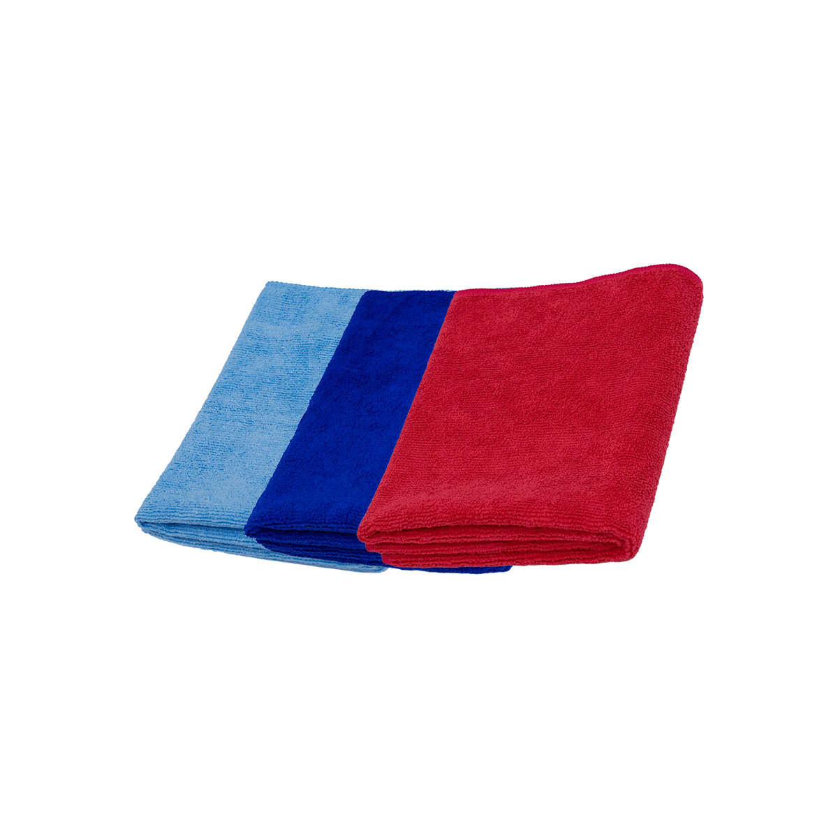 Set Car Wash 3 piezas «BMW M» 320GSM paños de microfibra (azul claro + azul + rojo)