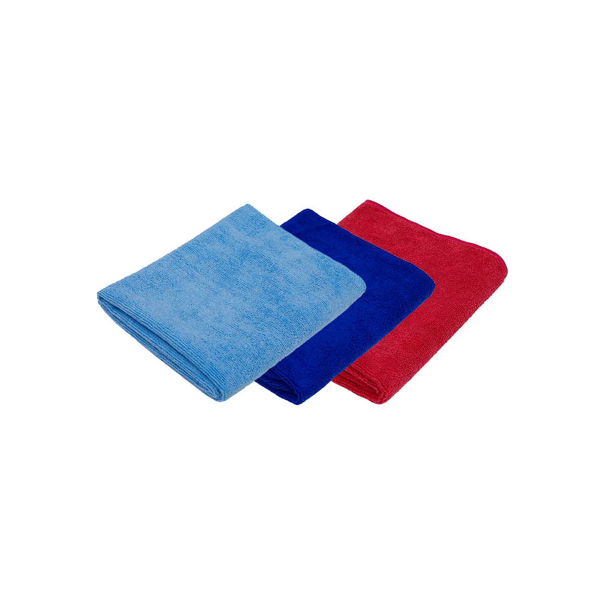 Set Car Wash 3 piezas «BMW M» 320GSM paños de microfibra (azul claro + azul + rojo)