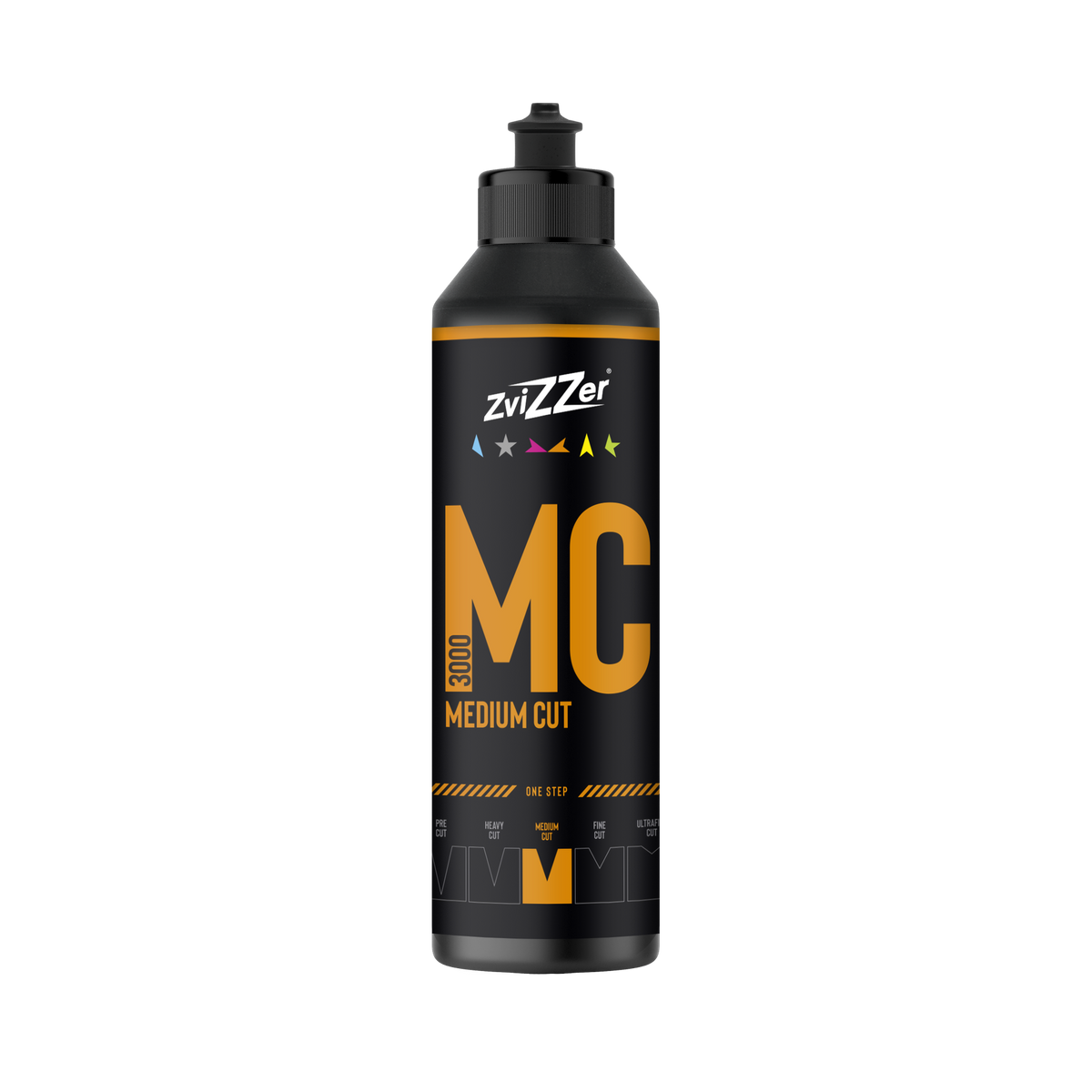 ZviZZer MC 3000 "Medium Cut" (Orange) — One-Step-Politur 250 ml