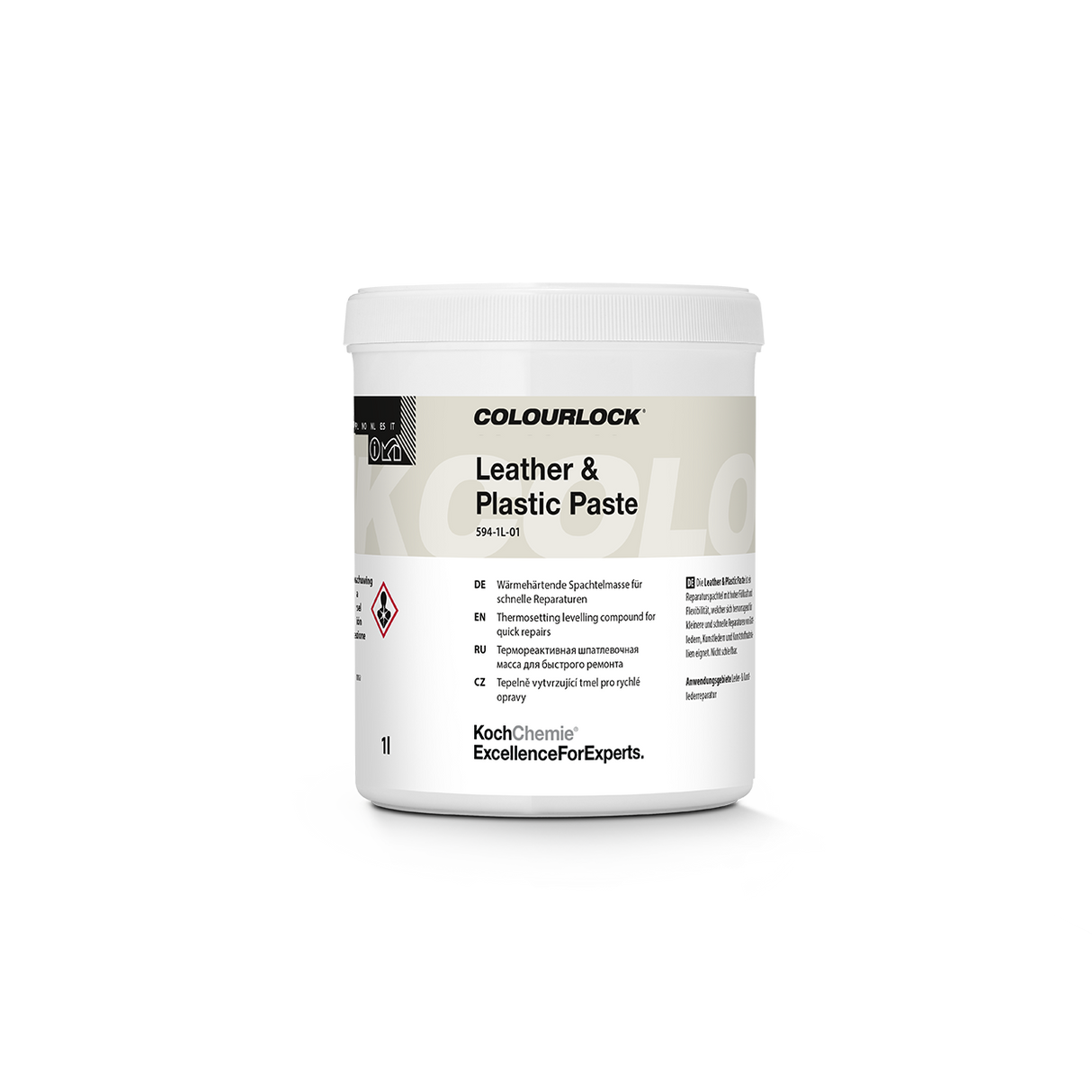 COLOURLOCK "Leather & Plastic Paste" Heat-Curing Filler for Quick Repairs