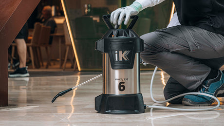 "iK INOX" 6 Druckpumpzerstäuber für Lösungsmittel (aus Edelstahl)
