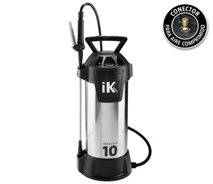 "iK INOX" 10 Druckpumpzerstäuber mit Kompressorventil für Lösungsmittel (aus Edelstahl)