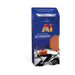 A1 "DER" Politur-Schwamm — Dr. Wack Orange / 15x8cm / 1 Stück