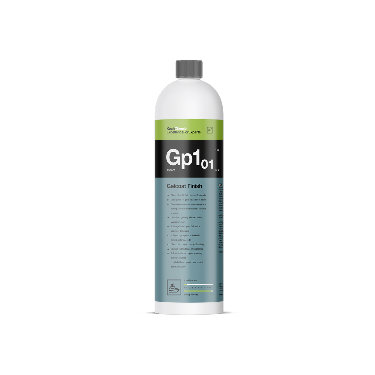 Gelcoat Finish "Gp1.01" polish nabłyszczający do żelkotu i lakierów łodziowych (linia marine)