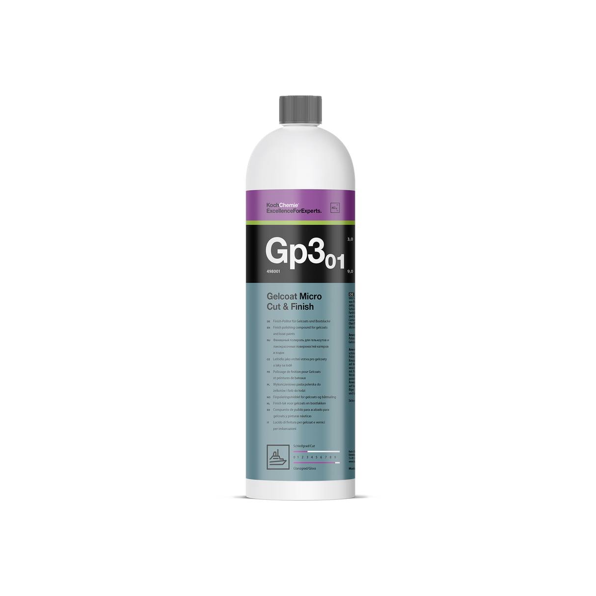 Gelcoat Micro Cut & Finish "Gp3.01" polish de acabado para gelcoat y pintura náutica (línea Marine)