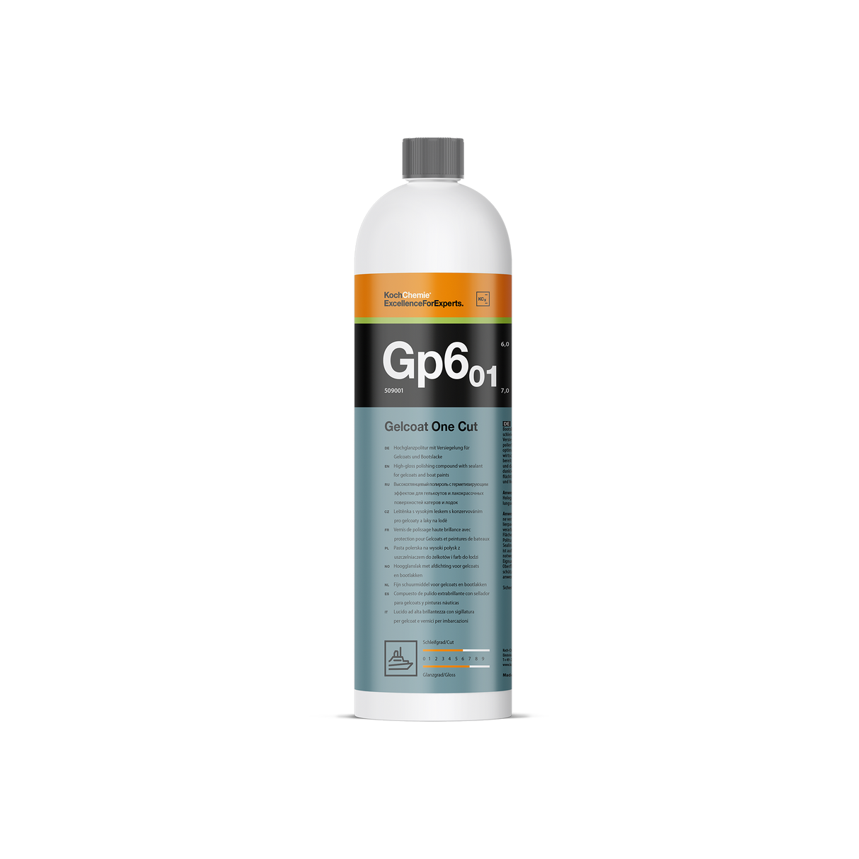 Gelcoat One Cut "Gp6.01" pulido de alto brillo con sealant para gelcoats y pintura náutica (línea Marine)