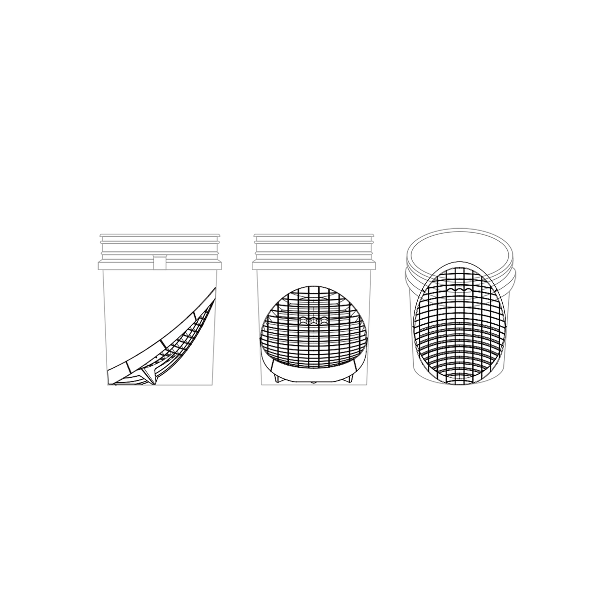 LoadOut® Bucket Set "Car-Detailing" (emmer + deksel + Grid-Guard)