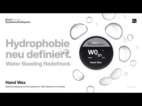 Hand Wax "W0.01" carnauba wax sealant