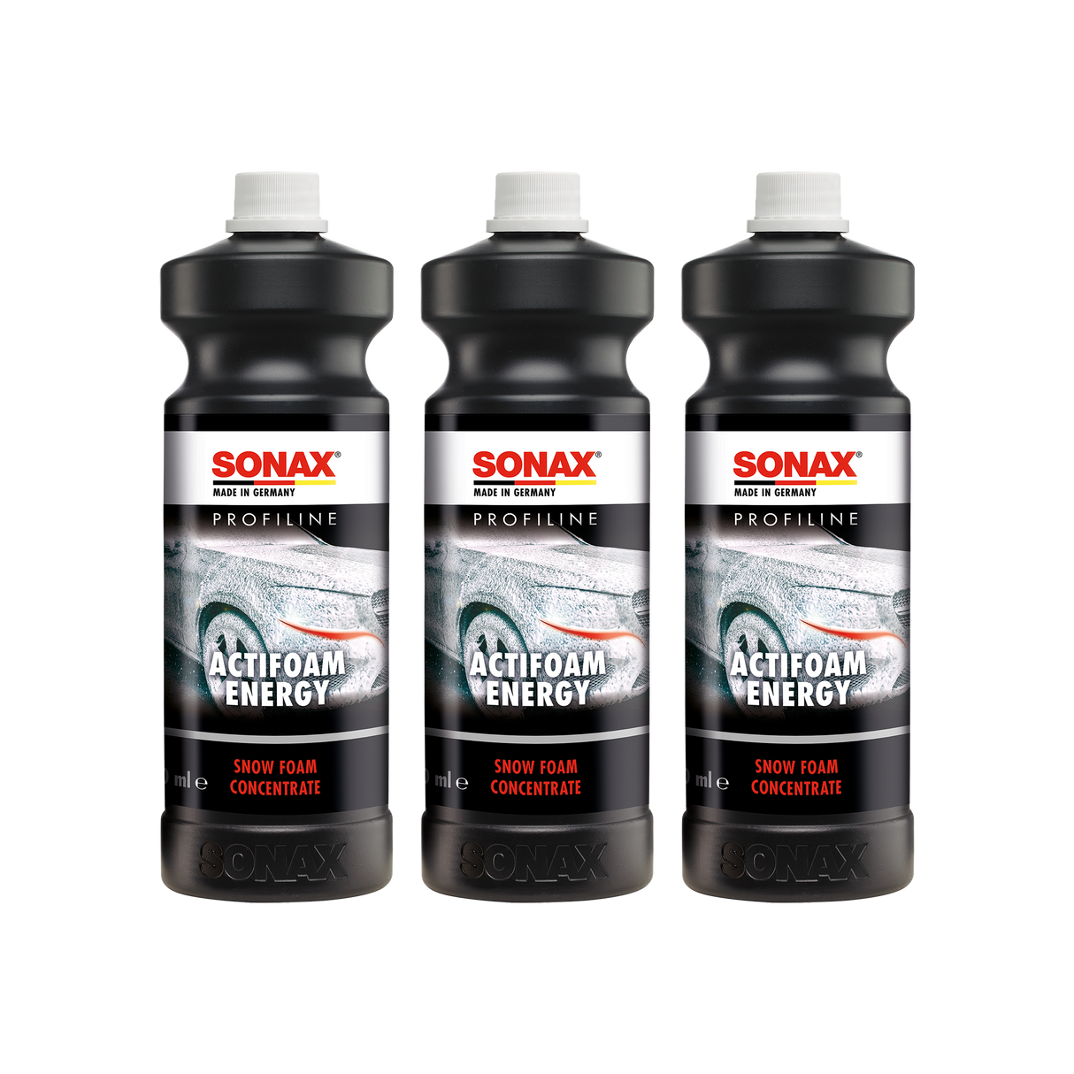 SONAX PROFILINE ActiFoam Energy Reinigungsschaum 3x 1 Liter Set