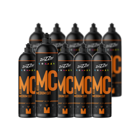 ZviZZer MC 3000 "Medium Cut" (Orange) — One-Step-Politur 750 ml / 10er-Set